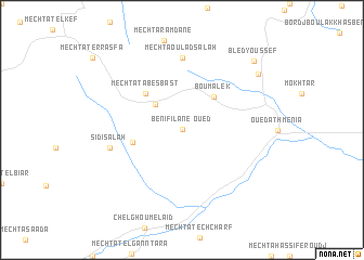 map of Oued Beni Filane